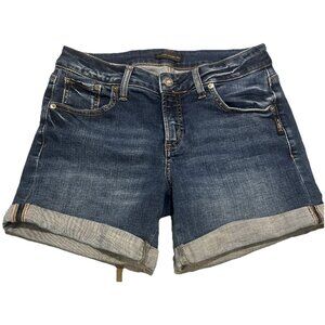 Silver Jeans Shorts Women's Size 26x4.5 *27x4* Blue Boyfriend Short Denim Cuffed